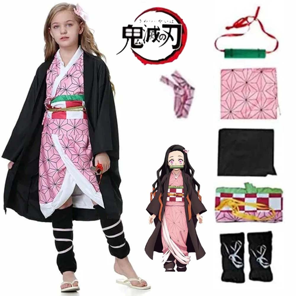 QZBON Kids Demon Slayer Kamado Nezuko Cosplay Costume - Walmart.com